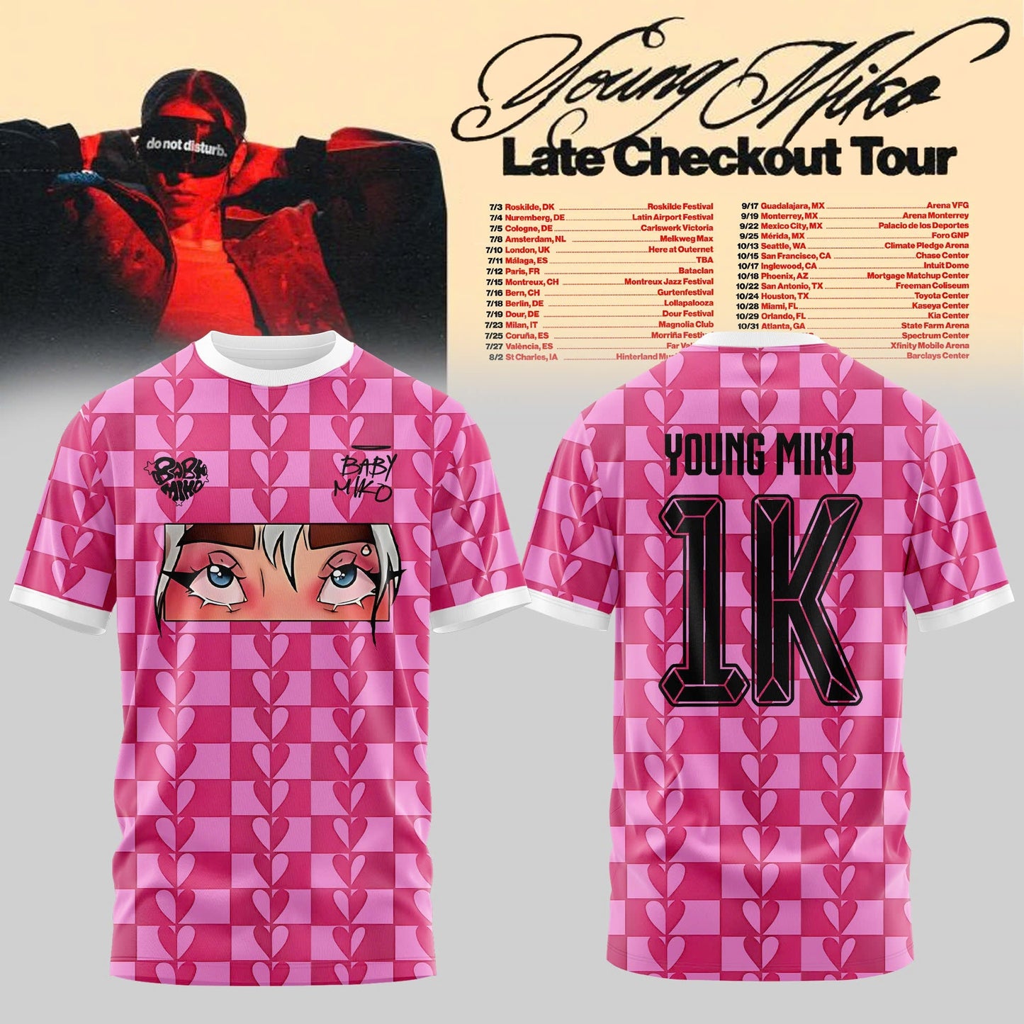 Late Checkout Tour 2026 Edition Tee