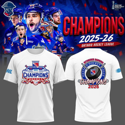 Kitchener Rangers Special OHL Champions 26 Limited Edition T.shirt
