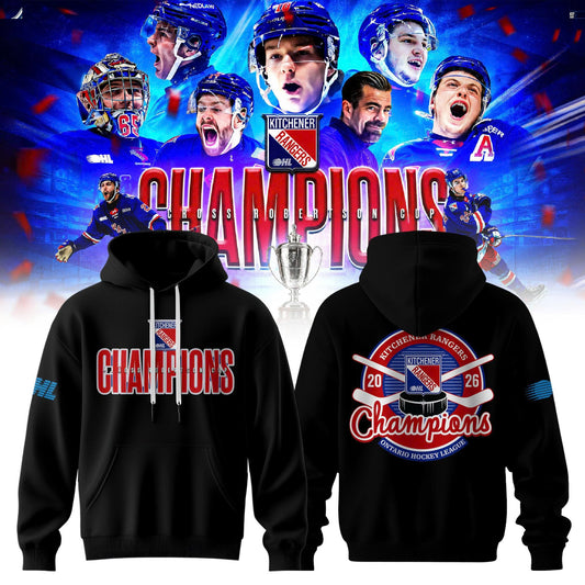 Kitchener Rangers Special OHL Champions 26 Limited Edition Hoodie
