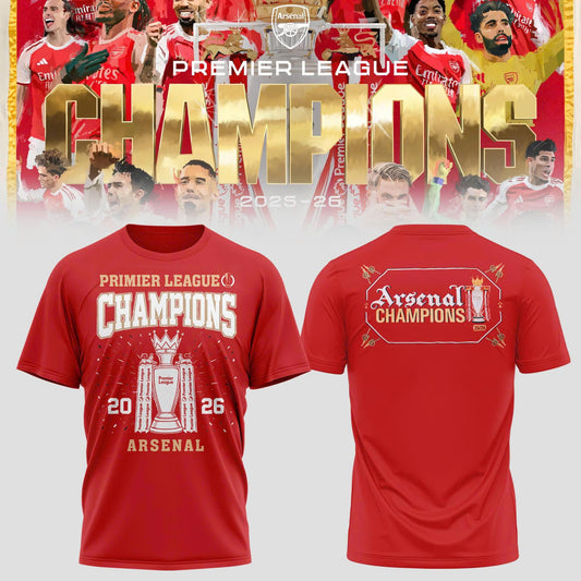 Arsenal Champions NHA 25/26 Edition Tshirt