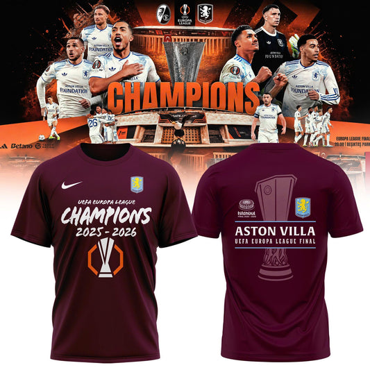 Aston Villa Champions Europa League 25/26 Tshirt