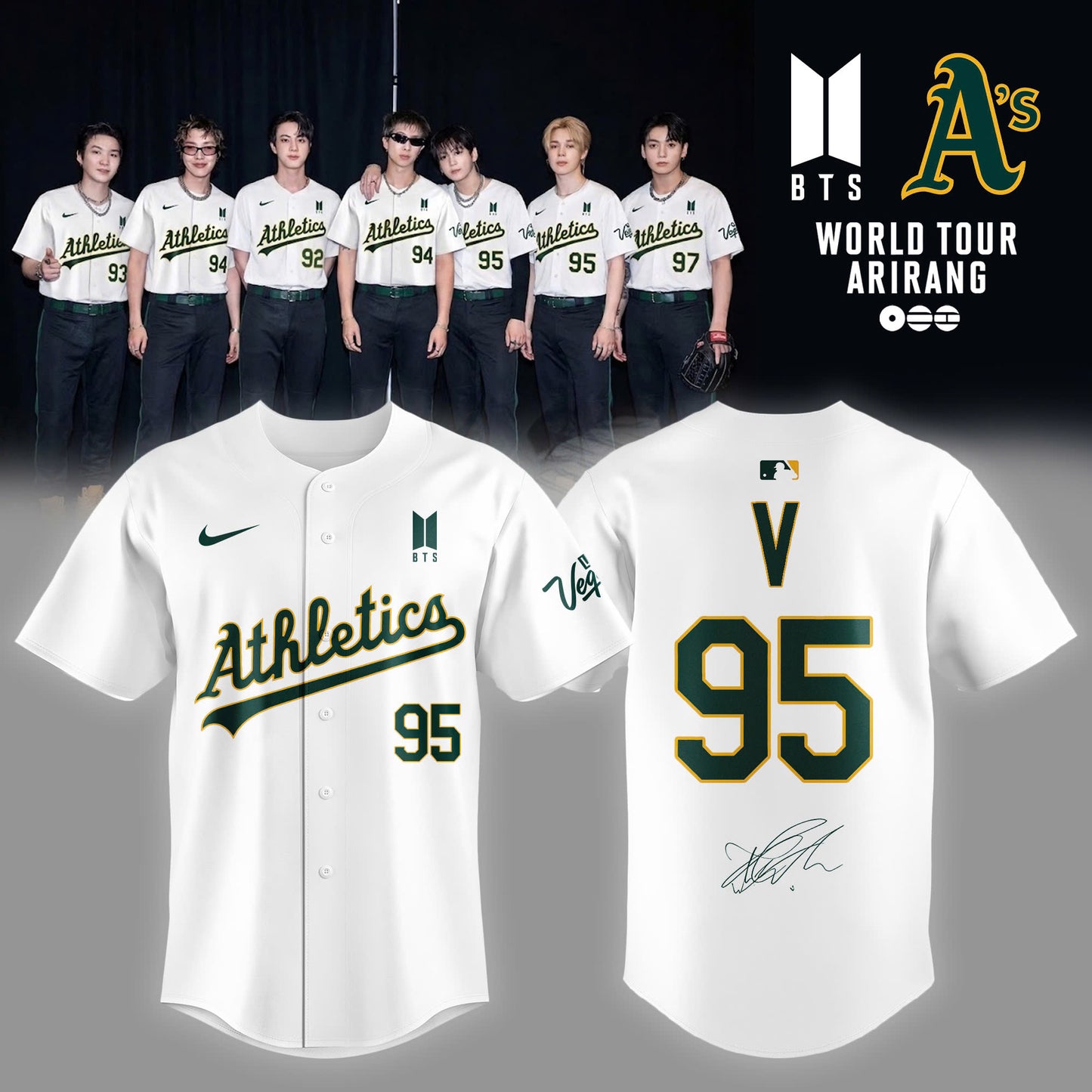 Oakland Athletics x V 95 Las Vegas 2026 Limited Edition Jersey